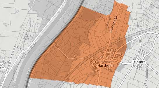 Mietspiegelkarte Hartheim am Rhein Hartheim